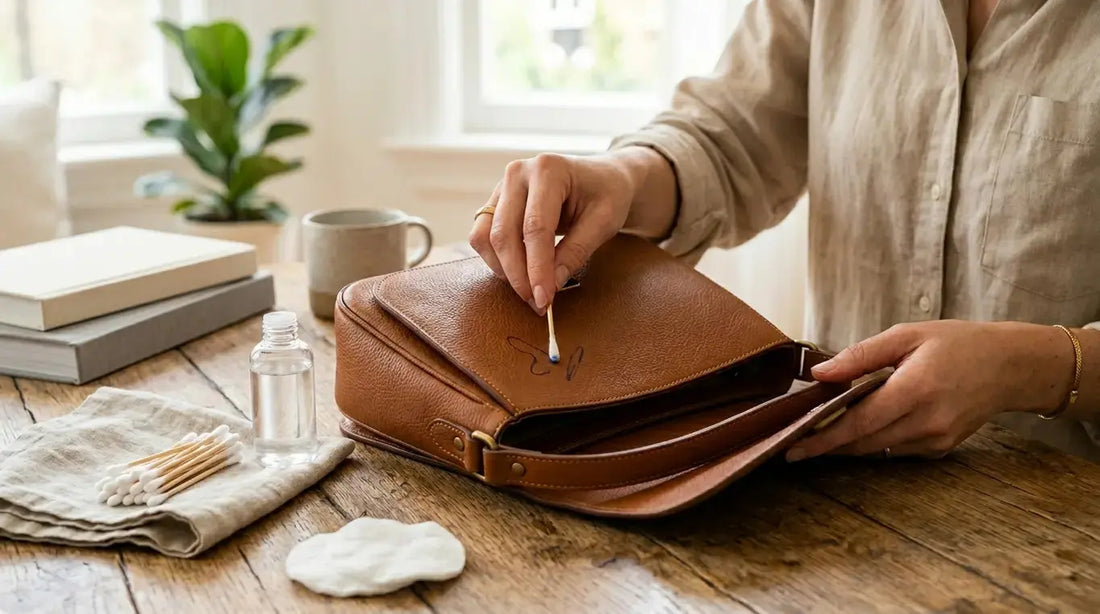 comment enlever du stylo sur un sac à main