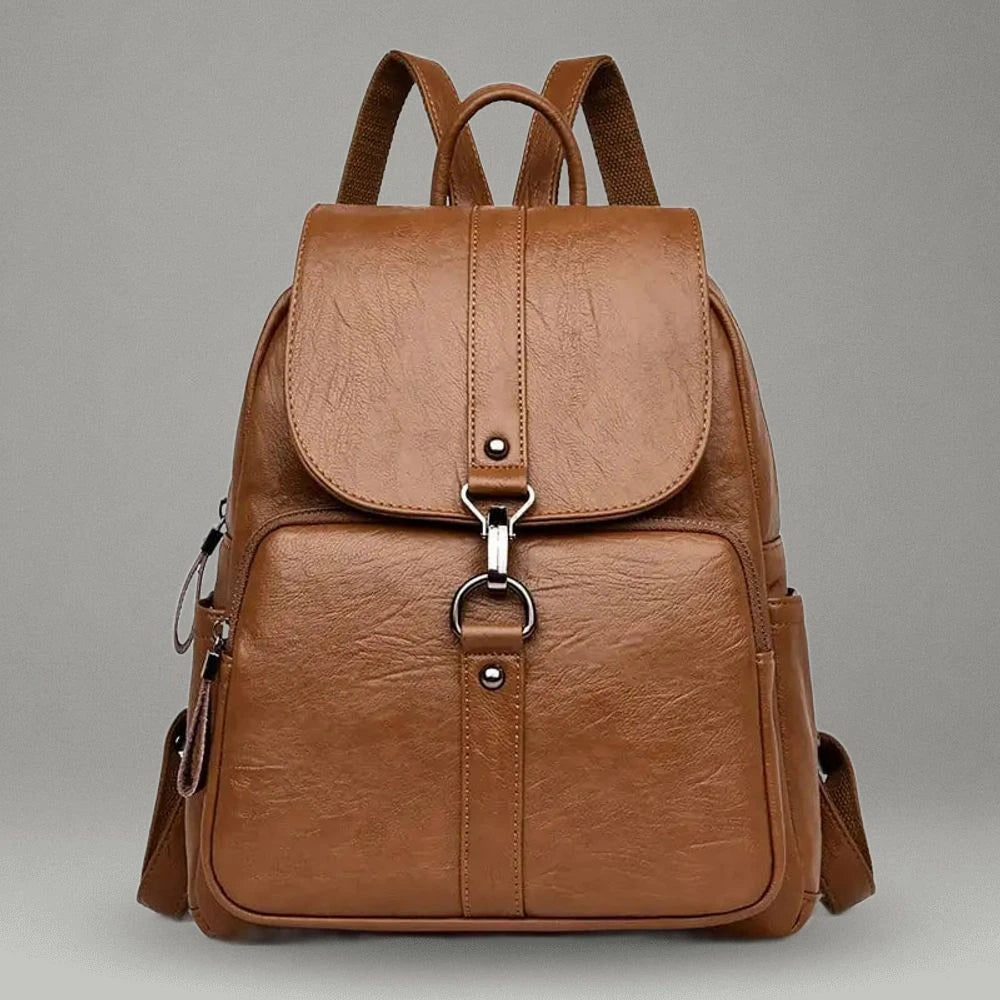 Sac à Dos Voyage Antivol Femme Cuir Polyvalent SACORA® – Sacora