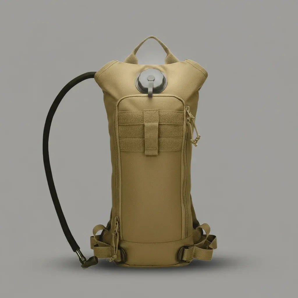 Petit sac à dos militaire Neutre Brun, vue de face