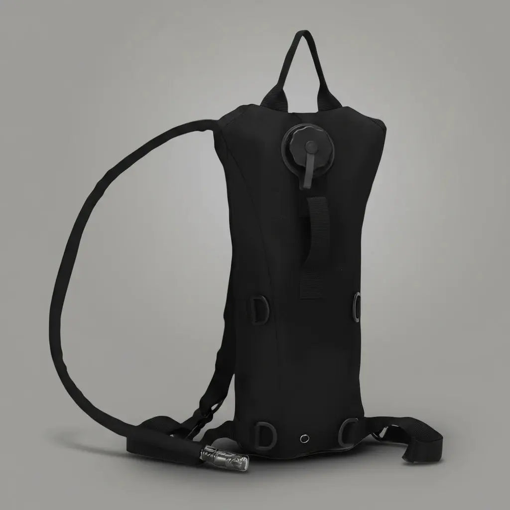 Petit sac à dos militaire Neutre Noir, vue de dos