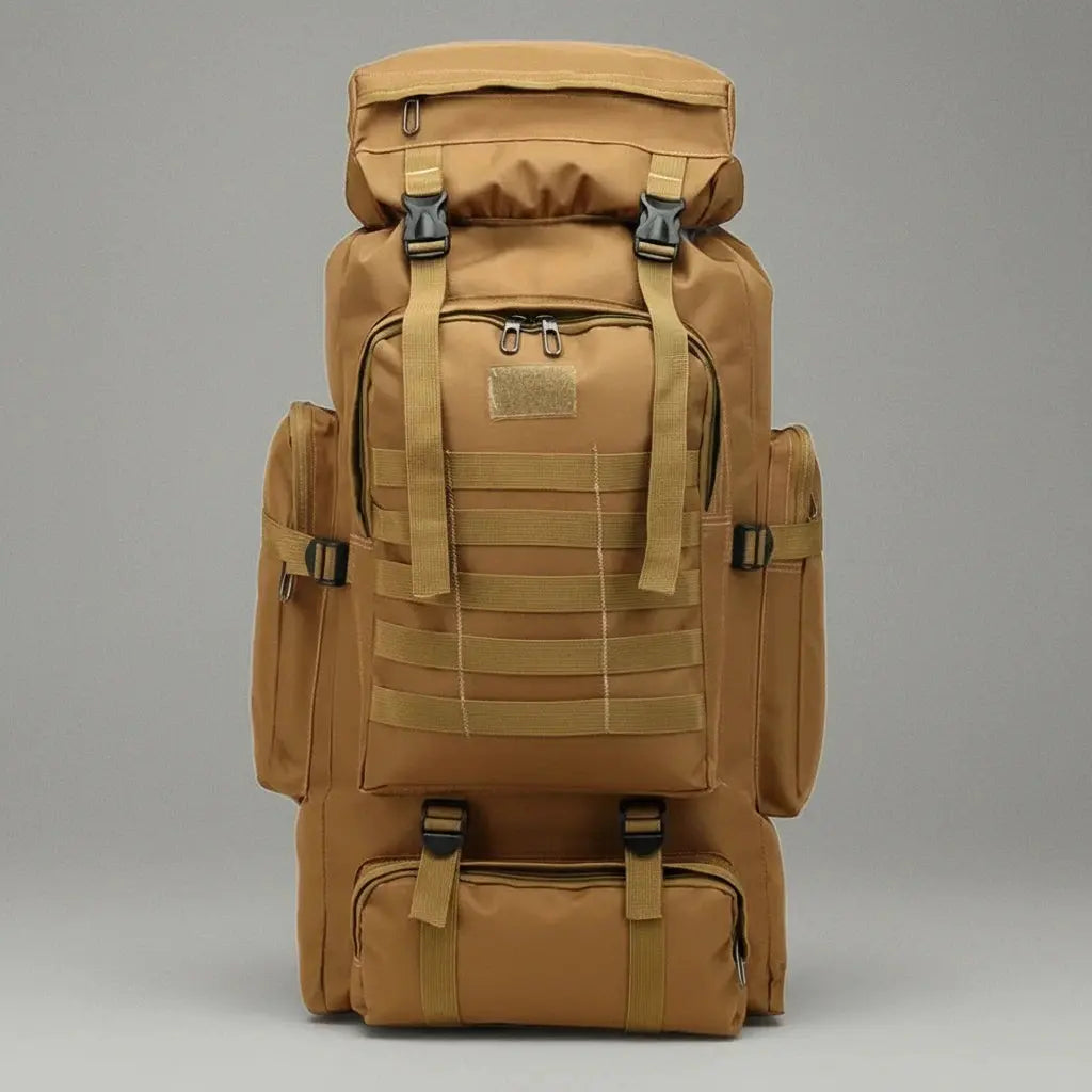 Sac a dos alpiniste militaire Neutre Brun, vue de face
