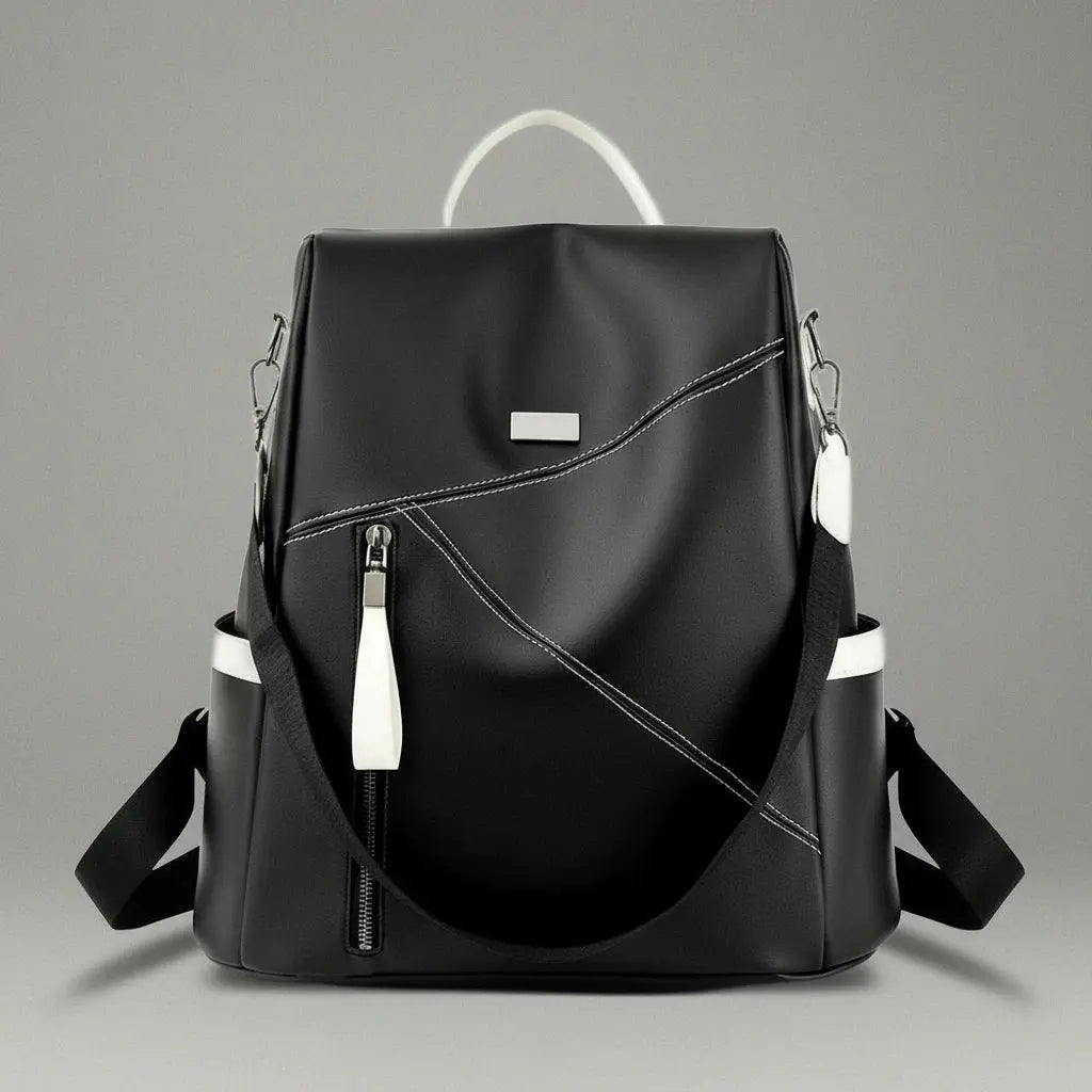 Sac à dos antivol mode femme Noir, vue de face