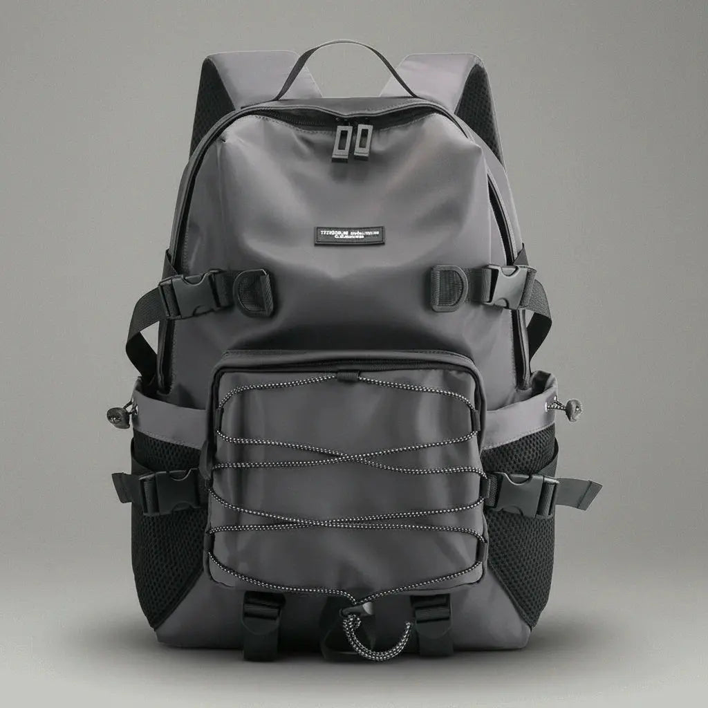 Sac à dos antivol voyage homme Gris, vue de face