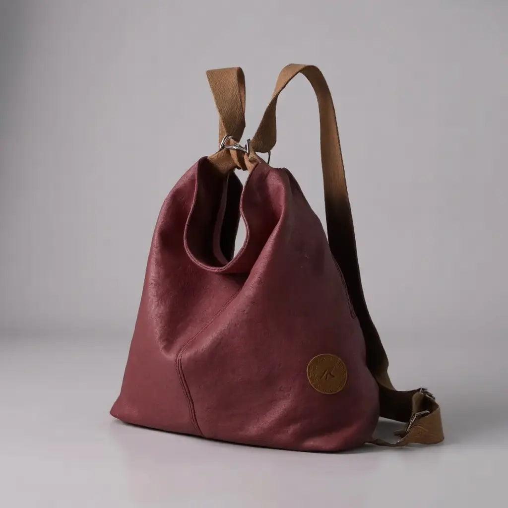 Sac à dos bandoulière femme voyage Violet vue diagonale