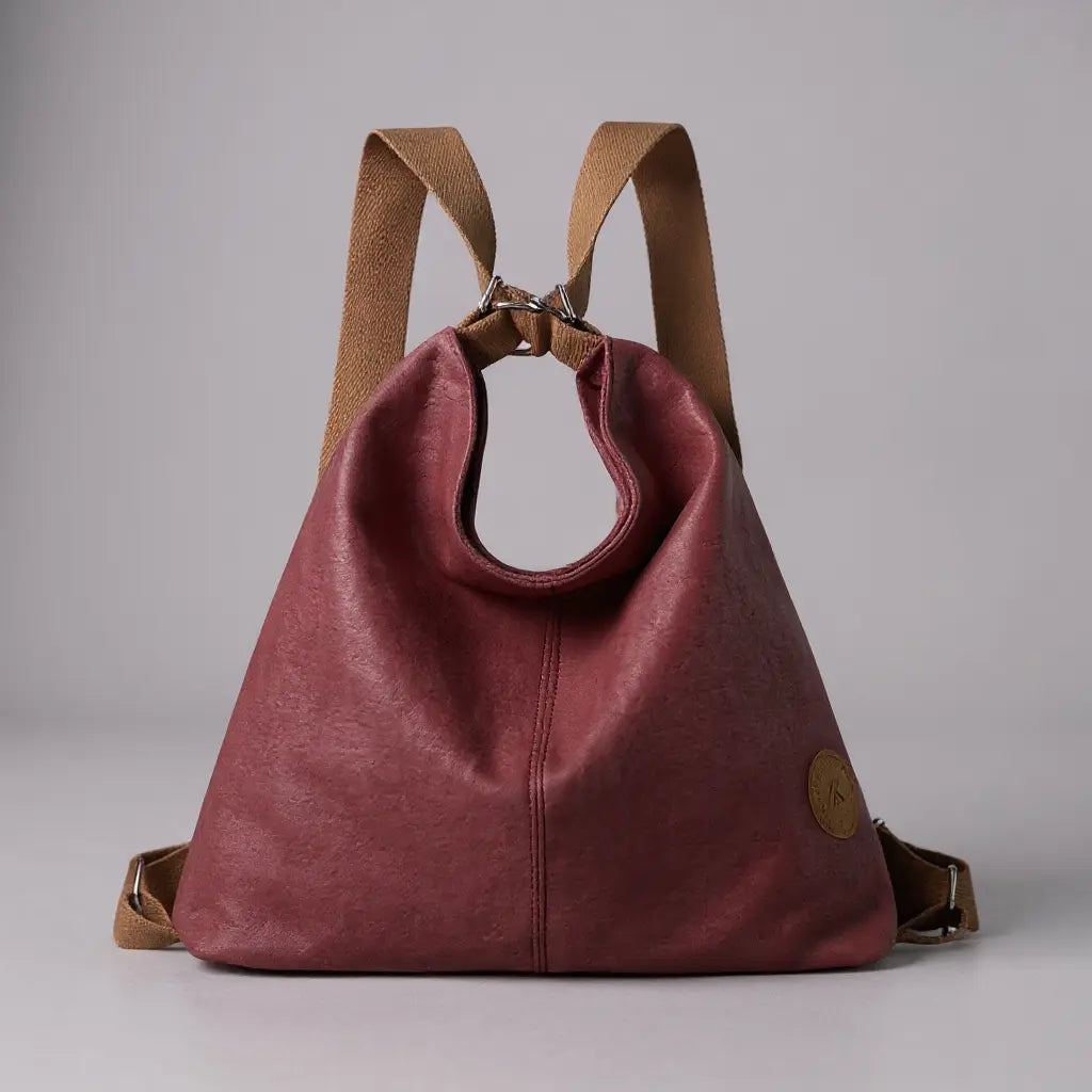 Sac à dos bandoulière femme voyage Violet vue de face