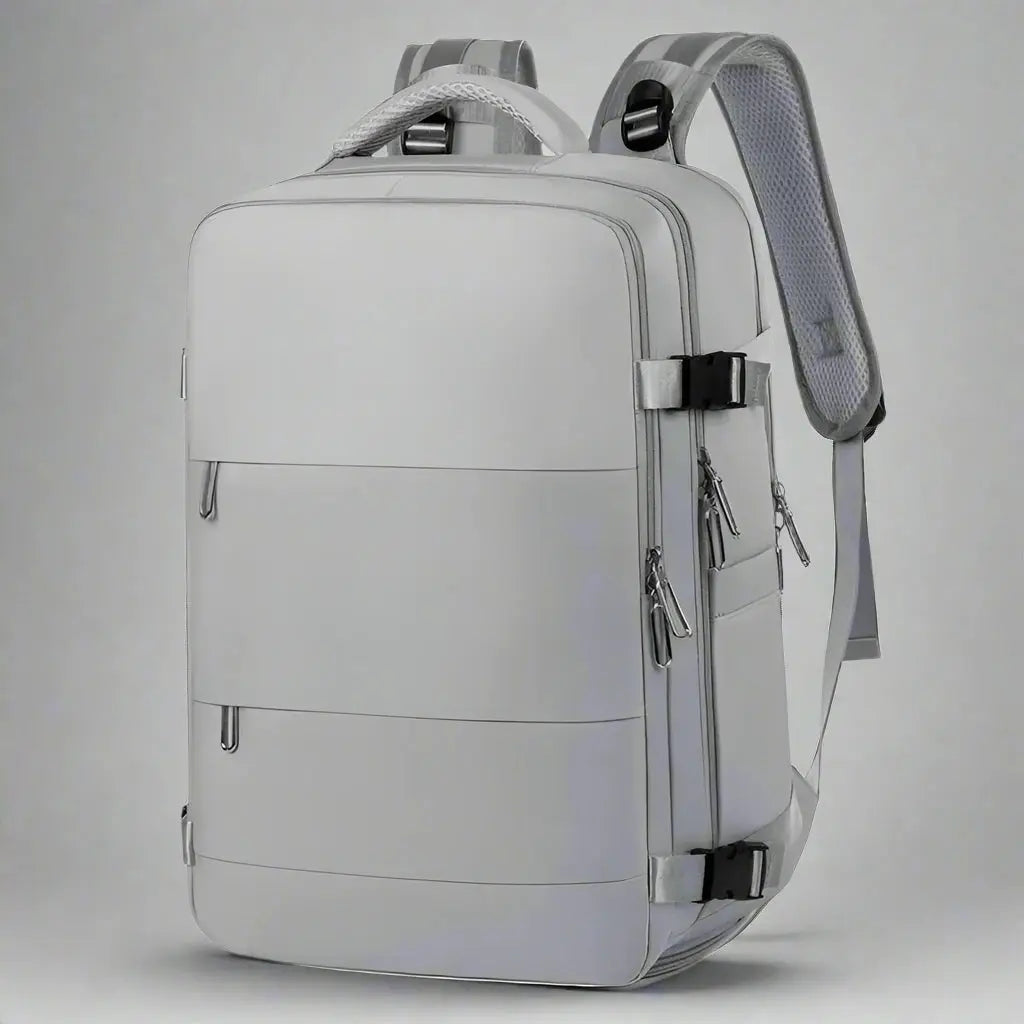 Sac à dos cabine imperméable Gris, vue de profil