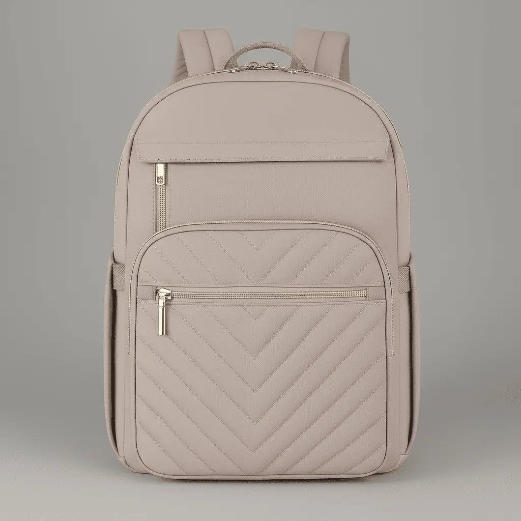 Sac à dos cabine léger Rose, vue de face en studio