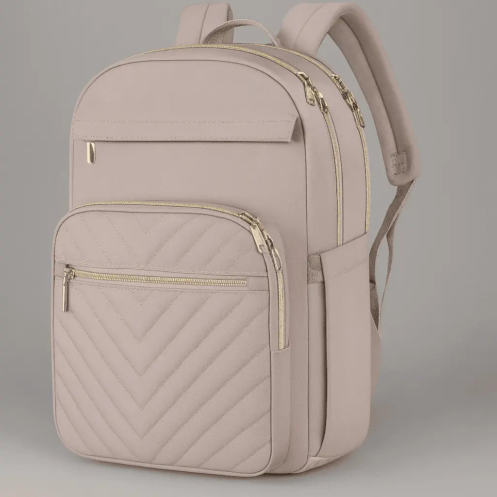 Sac à dos cabine léger Rose, vue de profil en studio
