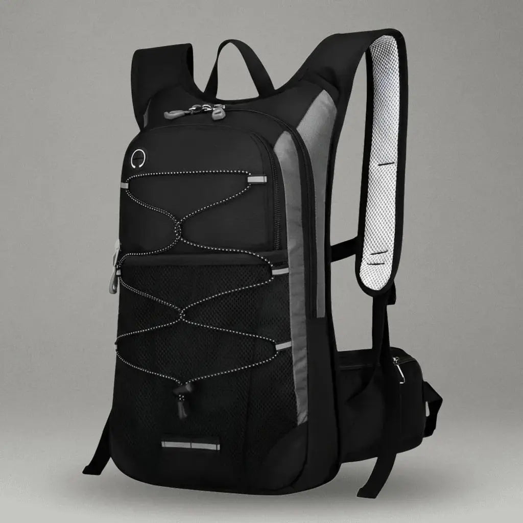 Sac a dos de sport plein air Noir, vue de profil