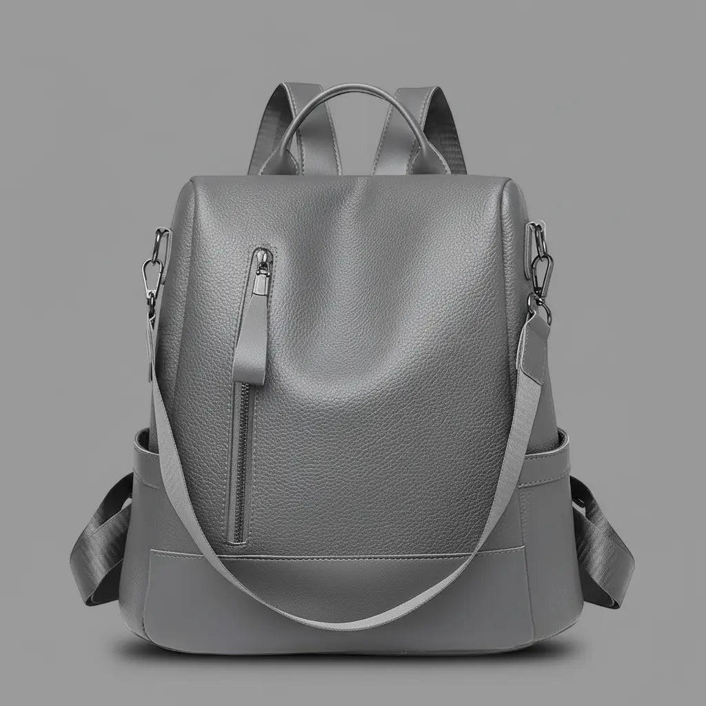 Sac à dos femme pratique Gris, vue de face
