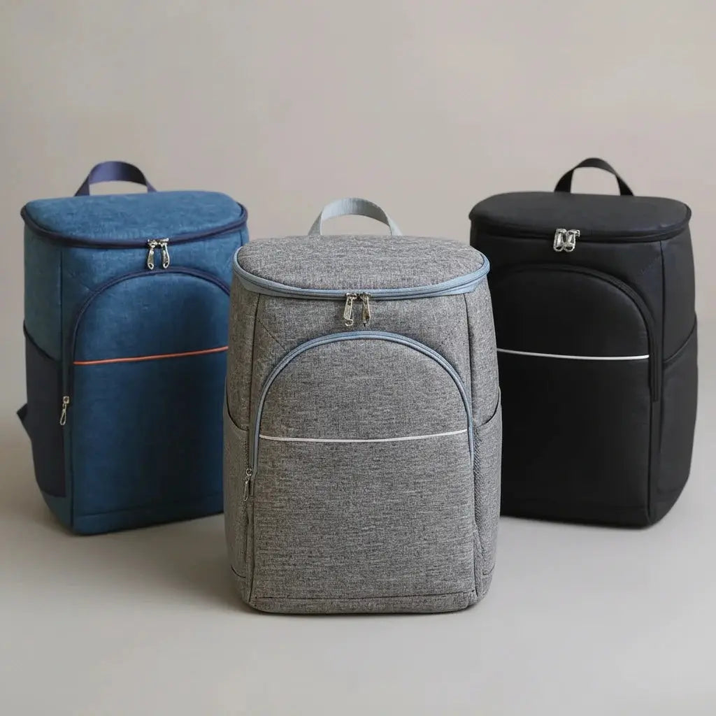 Sac à dos glacière randonnée, présentation des trois coloris disponibles