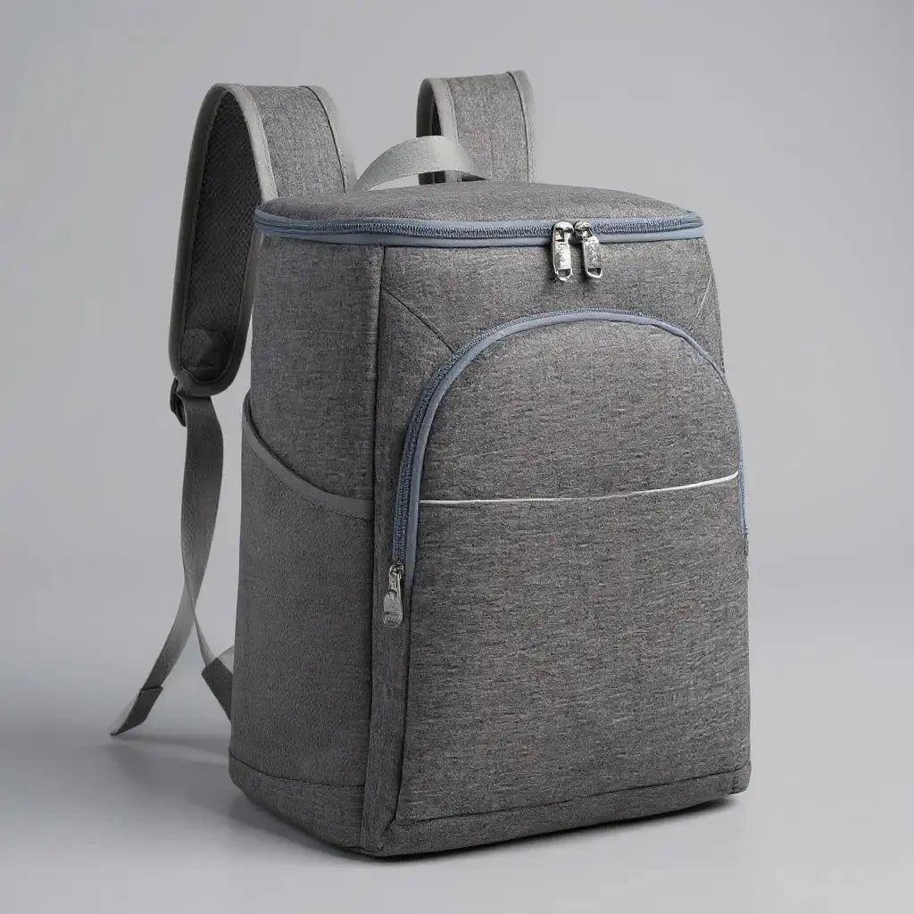 Sac à dos glacière randonnée Gris, vue de trois quarts
