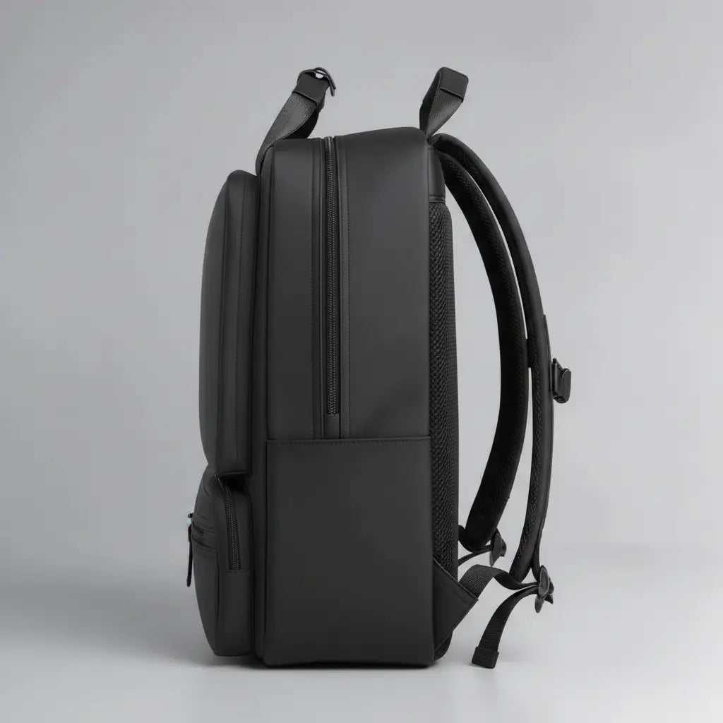 Sac à dos homme professionnel Noir, vue de côté