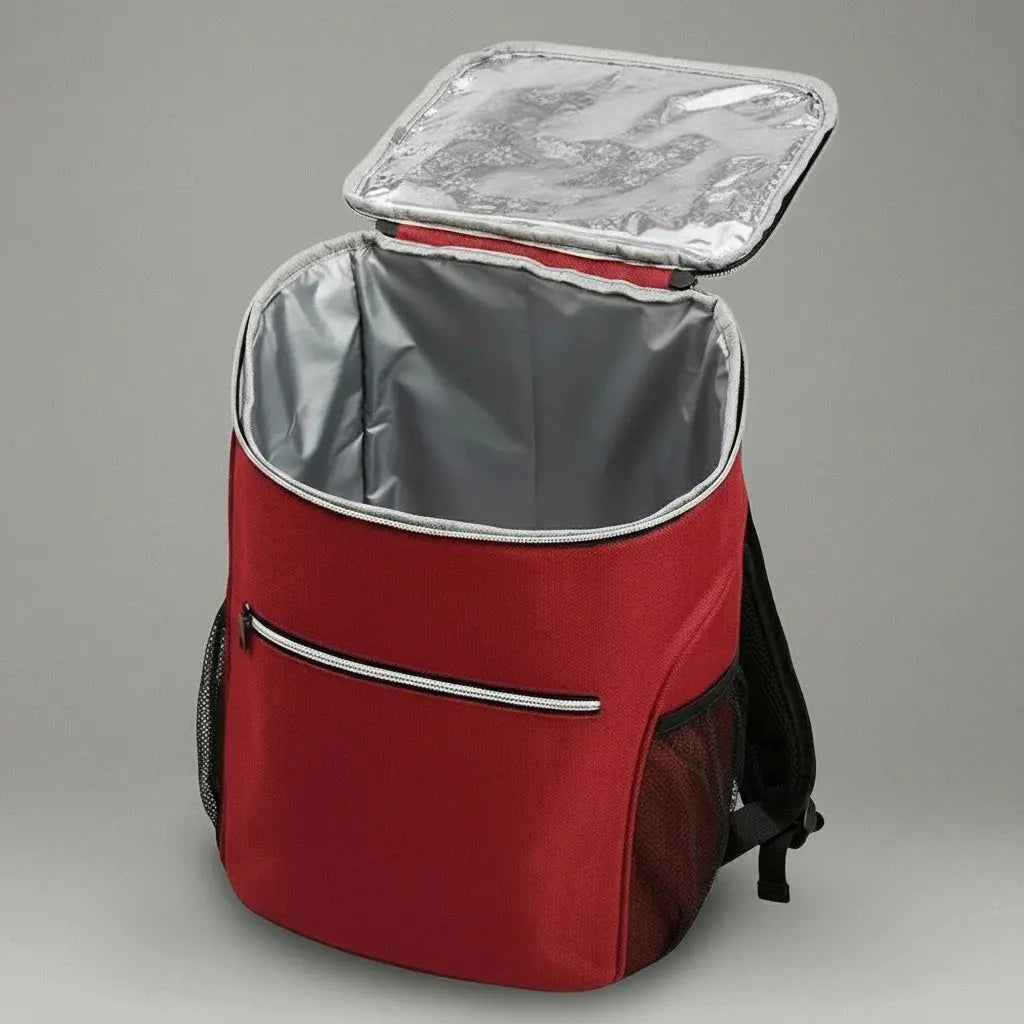 Intérieur du sac à dos isotherme grande capacité Rouge, avec doublure thermique