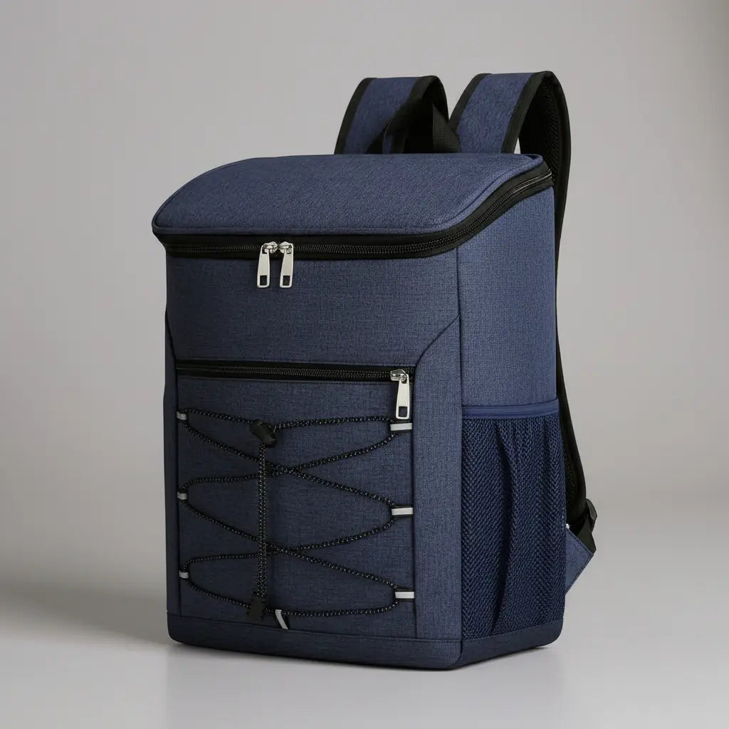 Sac à dos isotherme imperméable léger Bleu, vue de trois-quarts