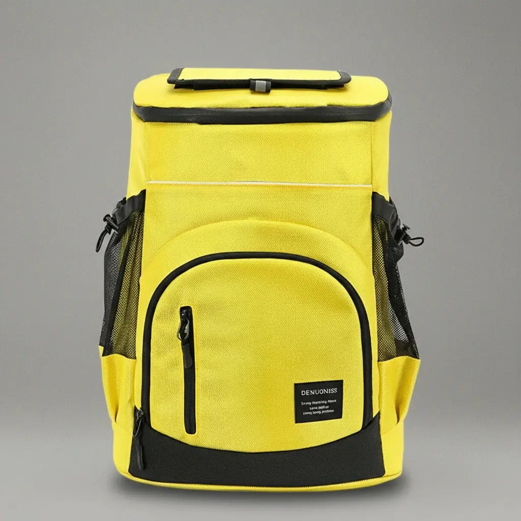 Sac à dos isotherme pique-nique Jaune, vue de face