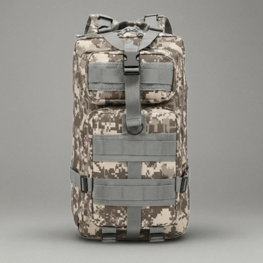 Sac à dos militaire multifonctionnel Camouflage Digital, vue de face