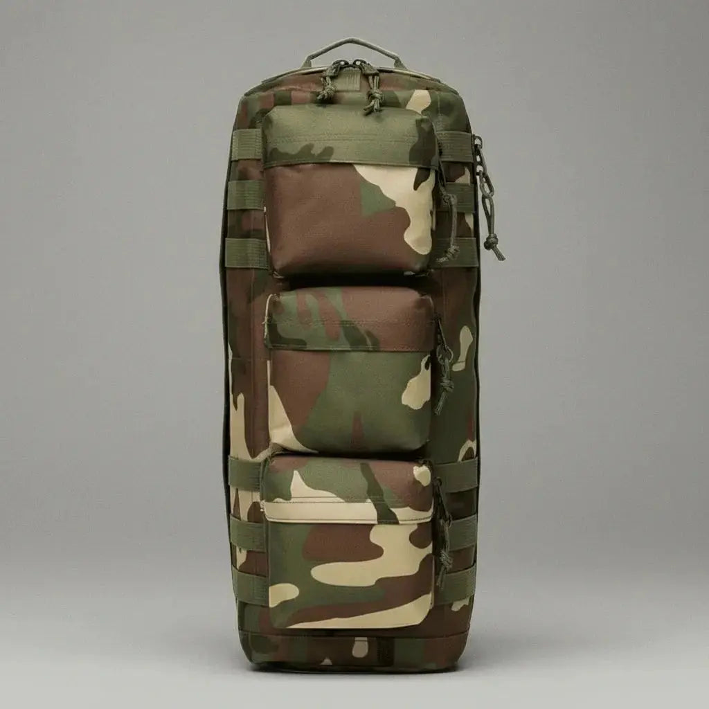 Sac à dos multi-compartiments Camouflage Jungle, vue de face