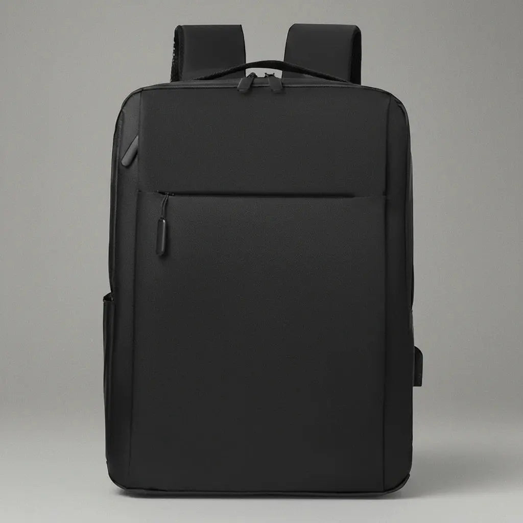 Sac à dos ordinateur décontracté Noir, vue de face