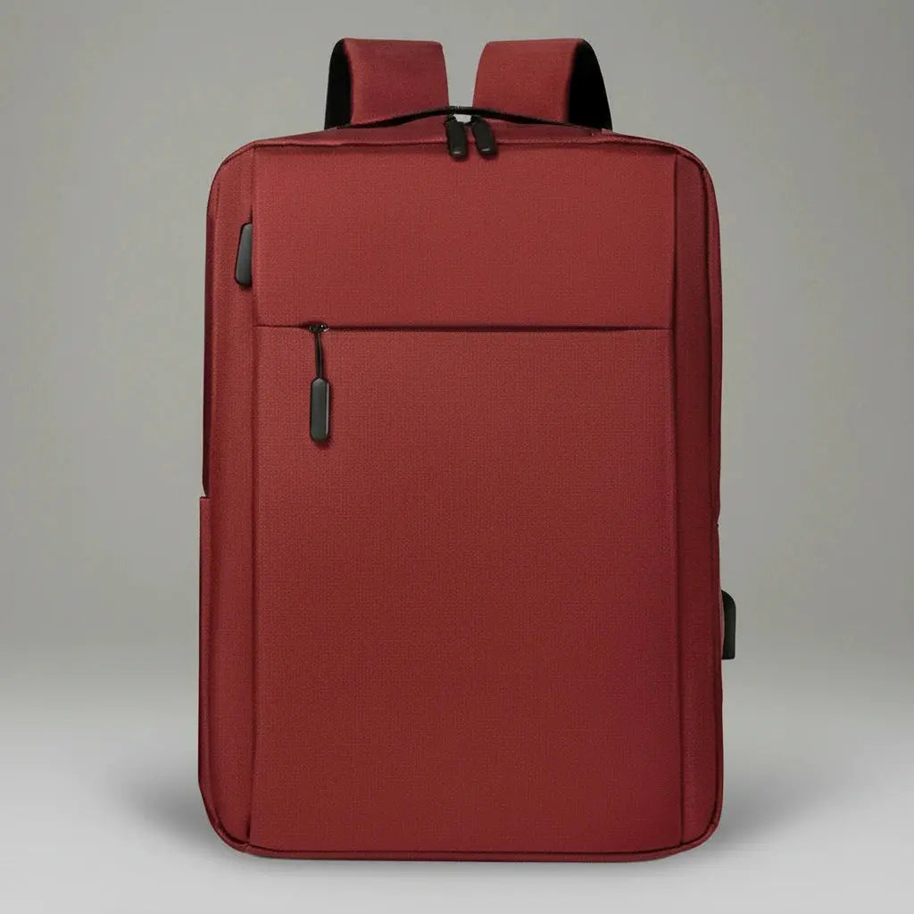 Sac à dos ordinateur décontracté Rouge, vue de face