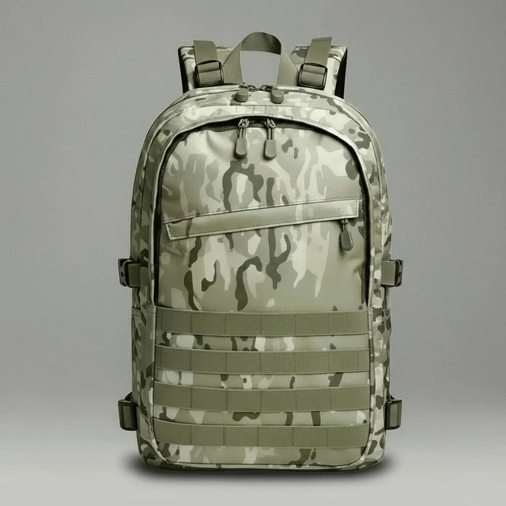 Sac à dos tactique USB Camouflage Vert, vue de face