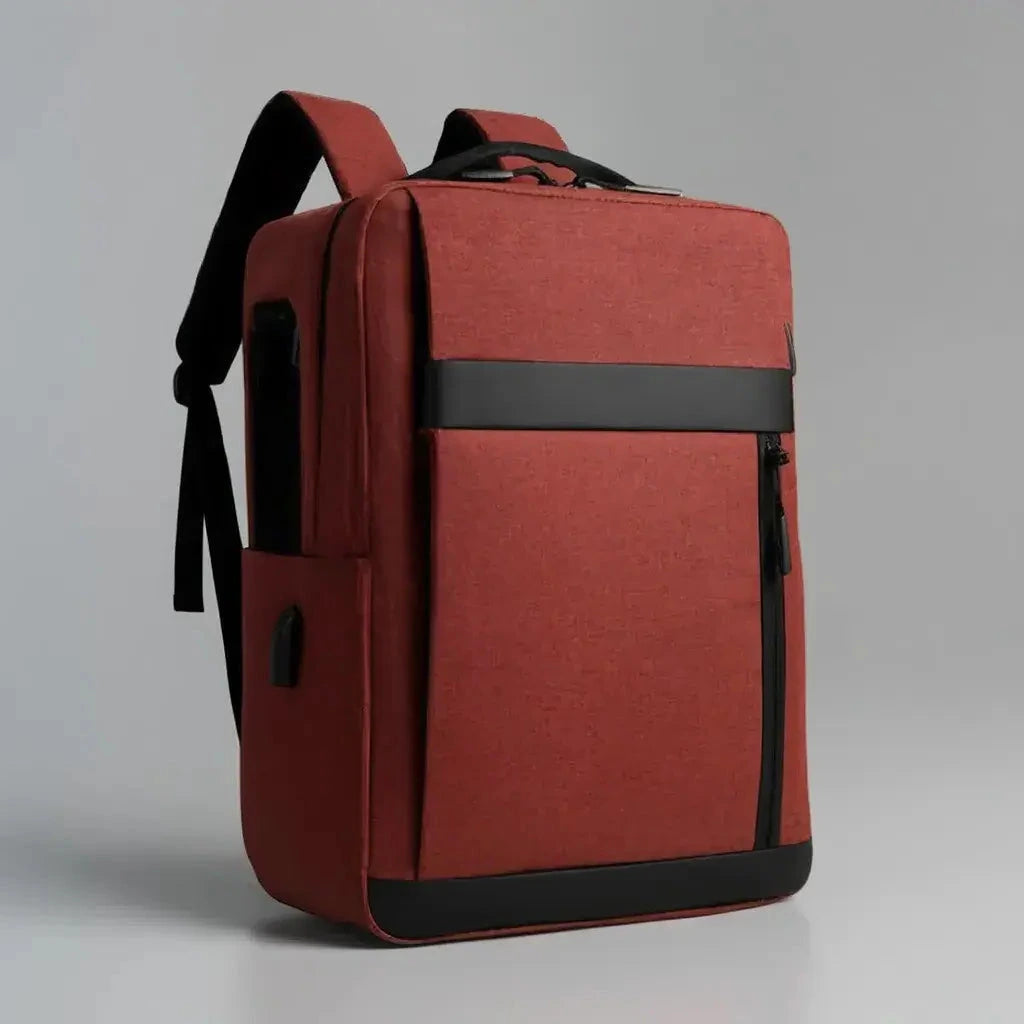 Vue trois quarts avant du sac à dos - Rouge